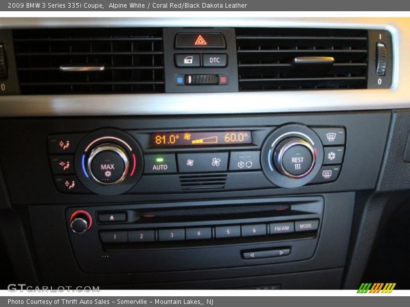 Alpine White / Coral Red/Black Dakota Leather 2009 BMW 3 Series 335i Coupe
