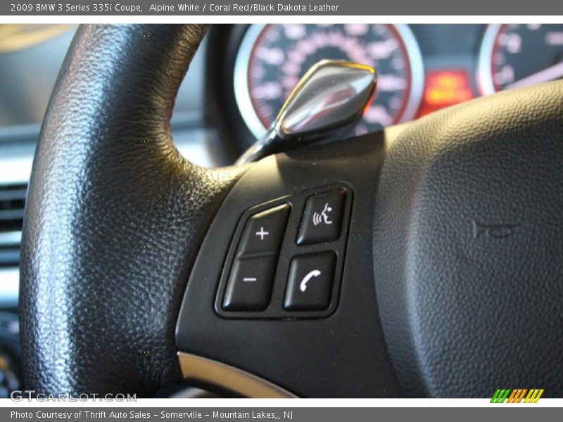 Alpine White / Coral Red/Black Dakota Leather 2009 BMW 3 Series 335i Coupe