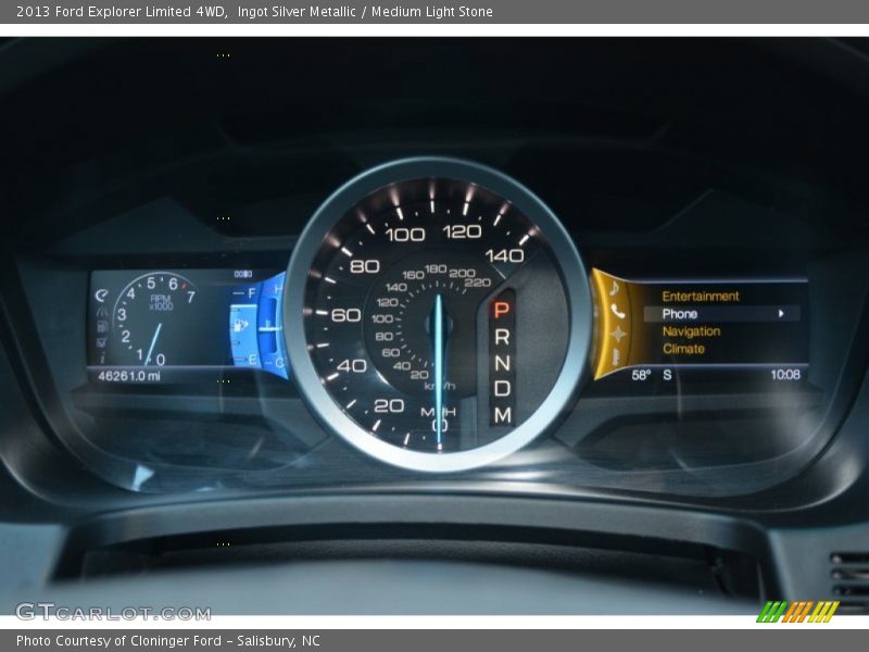 Ingot Silver Metallic / Medium Light Stone 2013 Ford Explorer Limited 4WD