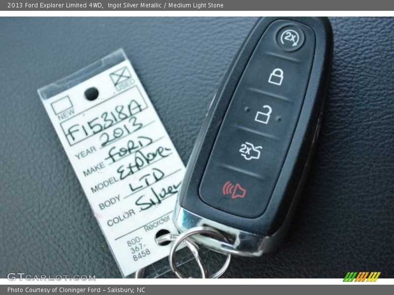 Ingot Silver Metallic / Medium Light Stone 2013 Ford Explorer Limited 4WD