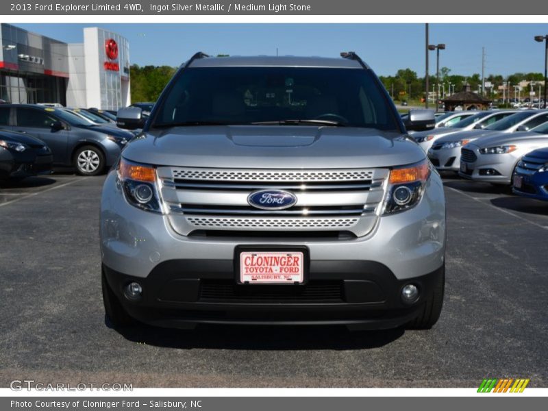 Ingot Silver Metallic / Medium Light Stone 2013 Ford Explorer Limited 4WD