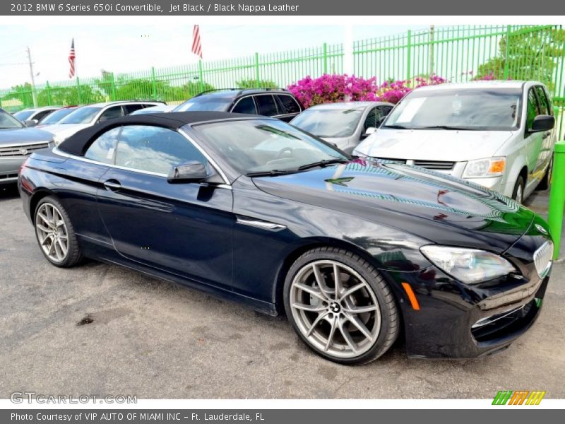 Front 3/4 View of 2012 6 Series 650i Convertible