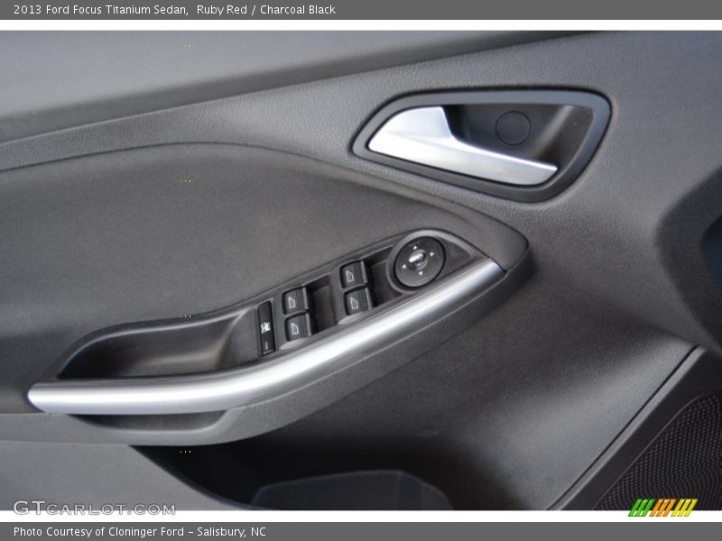 Ruby Red / Charcoal Black 2013 Ford Focus Titanium Sedan