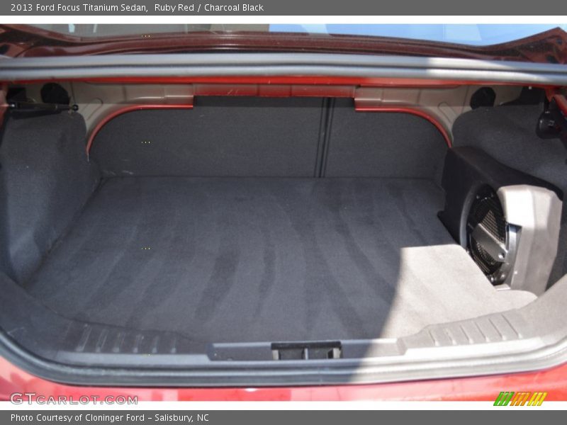 Ruby Red / Charcoal Black 2013 Ford Focus Titanium Sedan