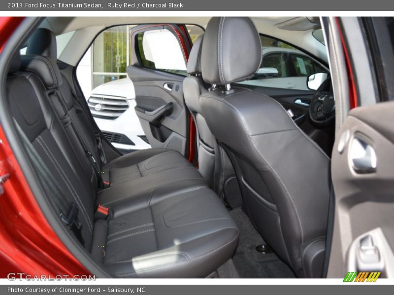 Ruby Red / Charcoal Black 2013 Ford Focus Titanium Sedan