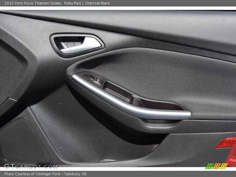Ruby Red / Charcoal Black 2013 Ford Focus Titanium Sedan
