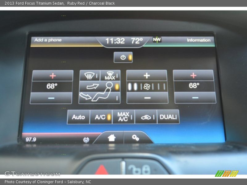 Ruby Red / Charcoal Black 2013 Ford Focus Titanium Sedan