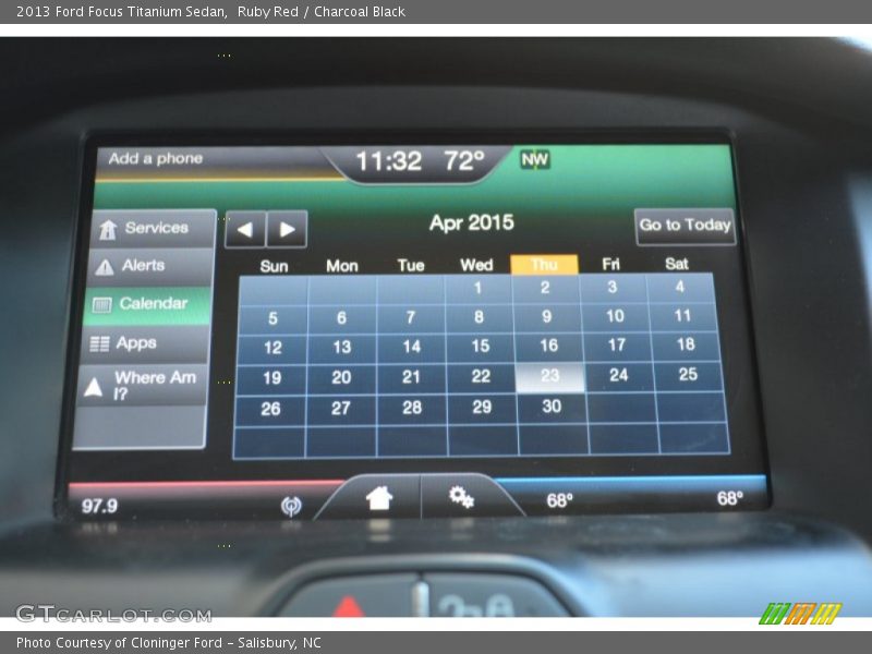 Ruby Red / Charcoal Black 2013 Ford Focus Titanium Sedan