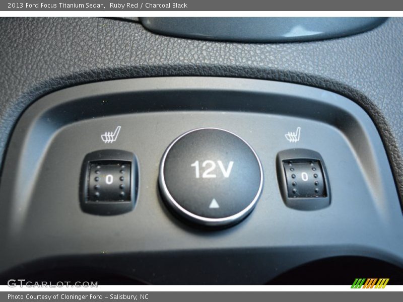 Ruby Red / Charcoal Black 2013 Ford Focus Titanium Sedan