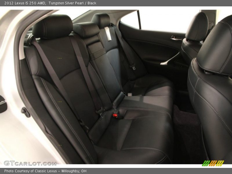 Tungsten Silver Pearl / Black 2012 Lexus IS 250 AWD
