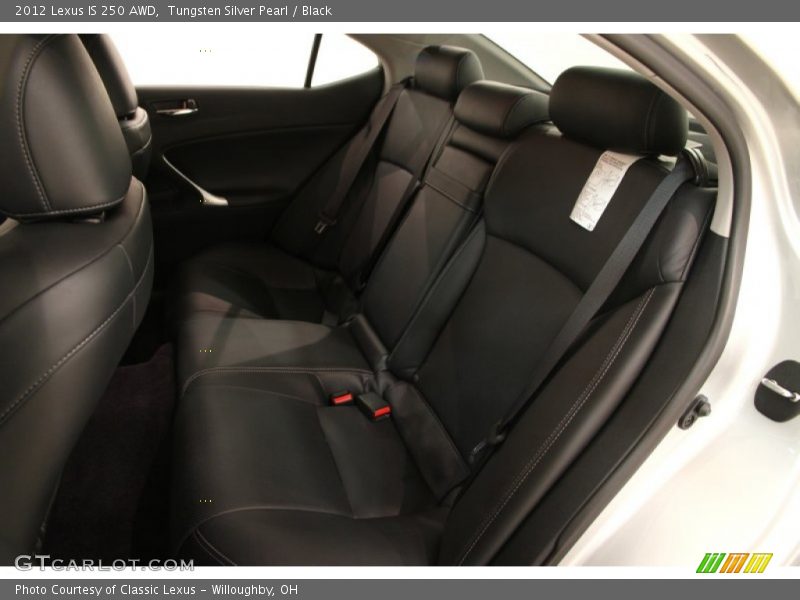 Tungsten Silver Pearl / Black 2012 Lexus IS 250 AWD