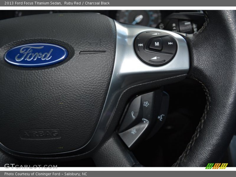 Ruby Red / Charcoal Black 2013 Ford Focus Titanium Sedan