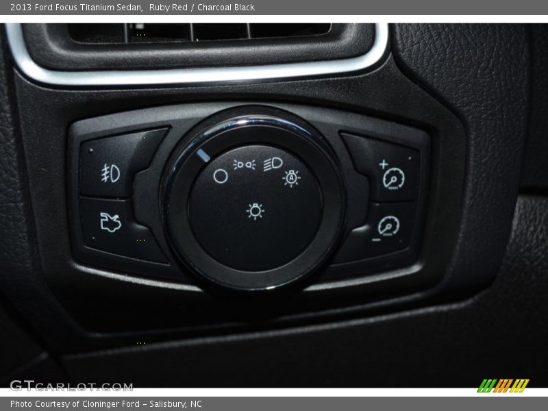 Ruby Red / Charcoal Black 2013 Ford Focus Titanium Sedan