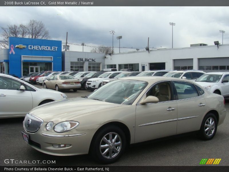 Gold Mist Metallic / Neutral 2008 Buick LaCrosse CX