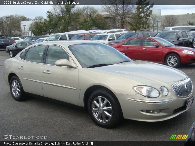 Gold Mist Metallic / Neutral 2008 Buick LaCrosse CX