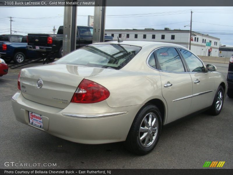 Gold Mist Metallic / Neutral 2008 Buick LaCrosse CX