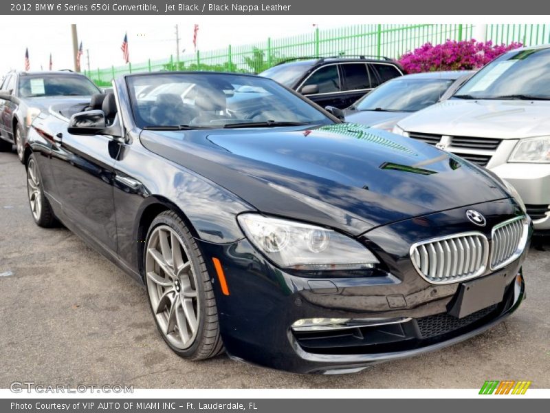  2012 6 Series 650i Convertible Jet Black