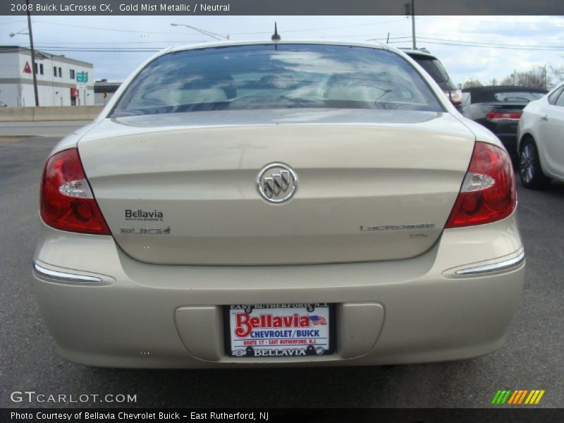 Gold Mist Metallic / Neutral 2008 Buick LaCrosse CX