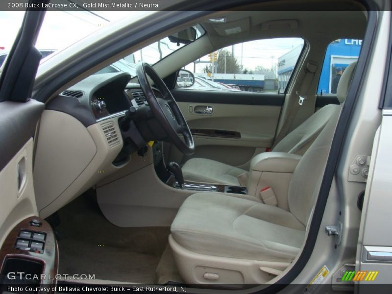 Gold Mist Metallic / Neutral 2008 Buick LaCrosse CX