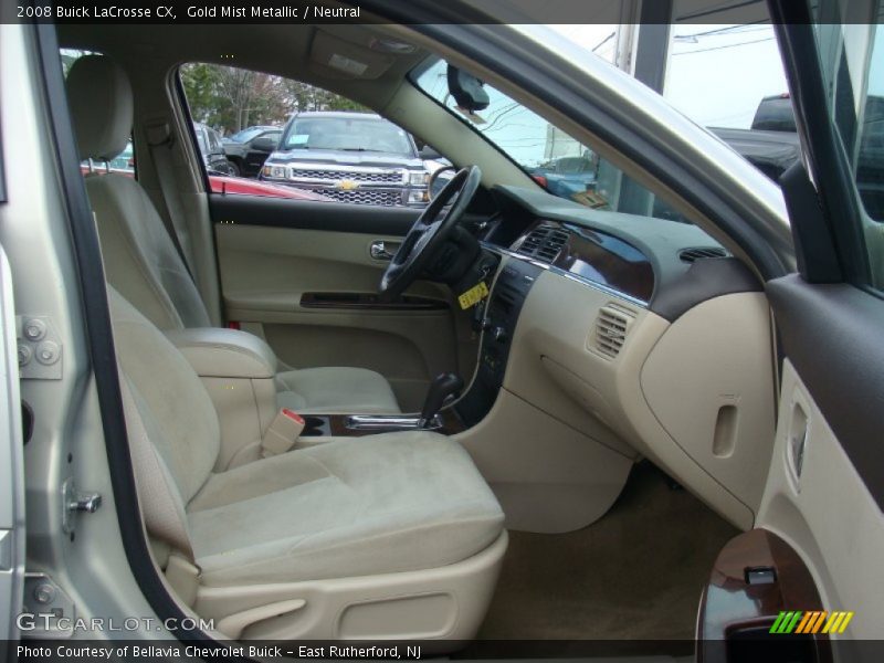 Gold Mist Metallic / Neutral 2008 Buick LaCrosse CX