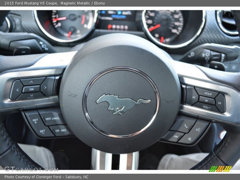 Magnetic Metallic / Ebony 2015 Ford Mustang V6 Coupe