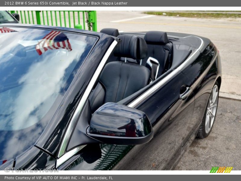 Jet Black / Black Nappa Leather 2012 BMW 6 Series 650i Convertible