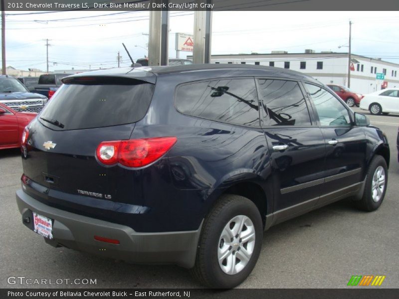 Dark Blue Metallic / Dark Gray/Light Gray 2012 Chevrolet Traverse LS