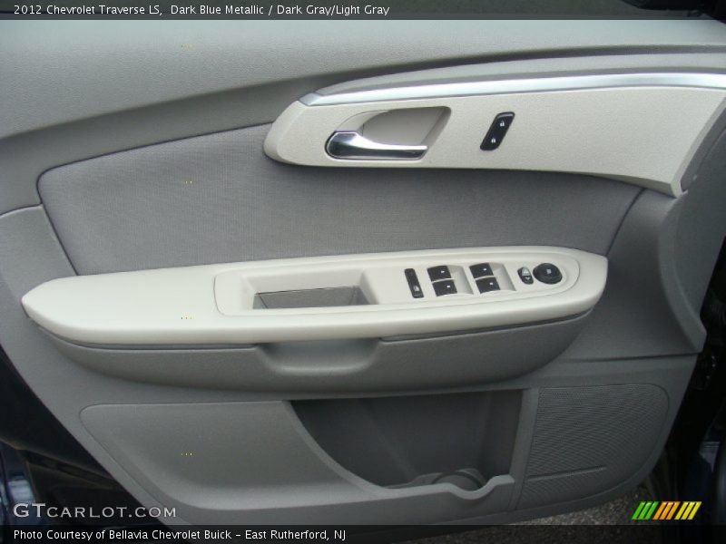 Dark Blue Metallic / Dark Gray/Light Gray 2012 Chevrolet Traverse LS
