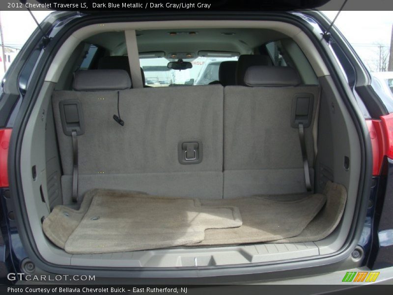 Dark Blue Metallic / Dark Gray/Light Gray 2012 Chevrolet Traverse LS
