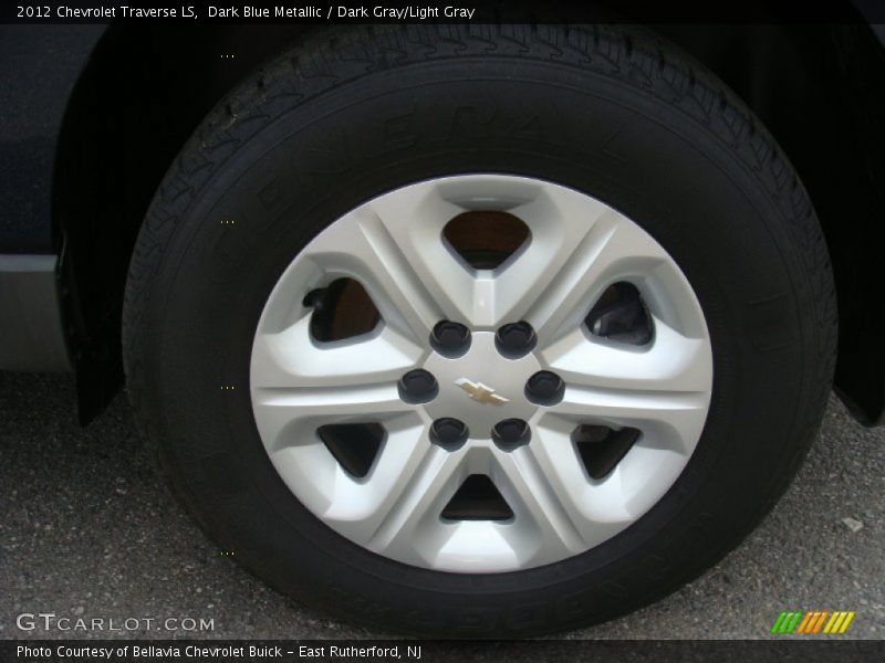 Dark Blue Metallic / Dark Gray/Light Gray 2012 Chevrolet Traverse LS