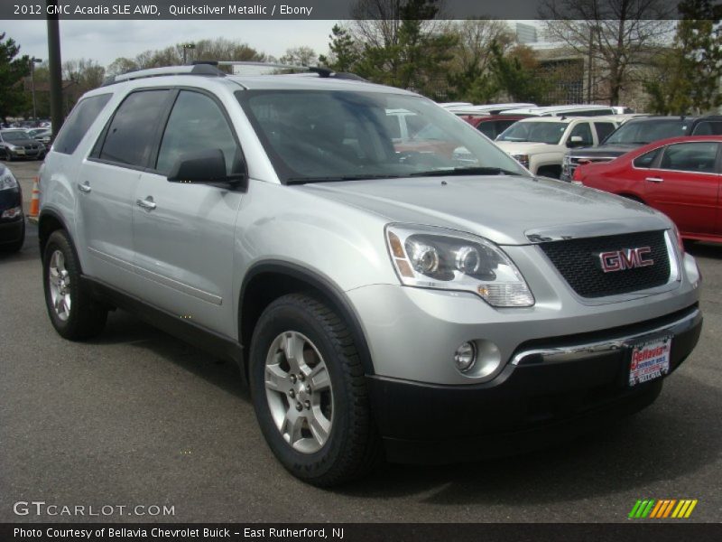 Quicksilver Metallic / Ebony 2012 GMC Acadia SLE AWD