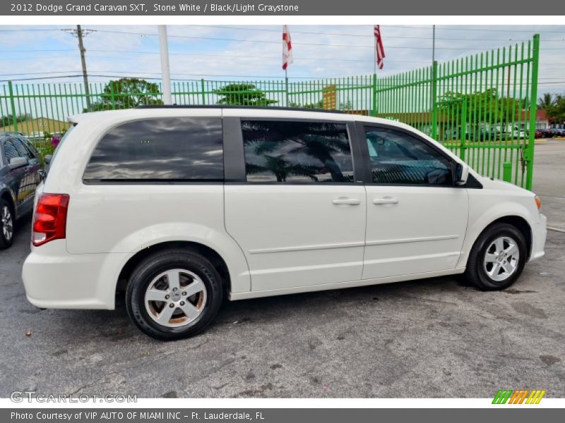 Stone White / Black/Light Graystone 2012 Dodge Grand Caravan SXT