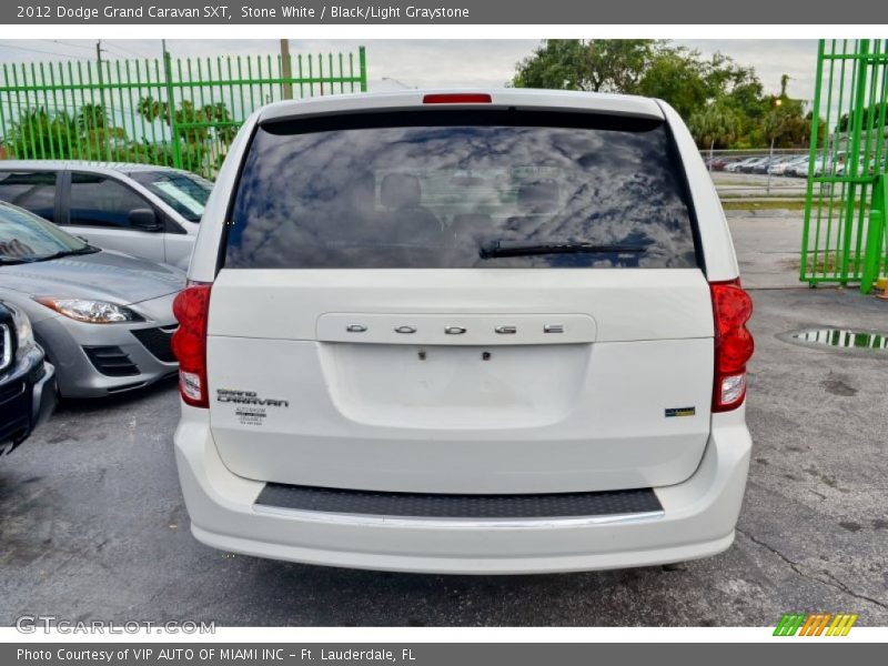Stone White / Black/Light Graystone 2012 Dodge Grand Caravan SXT