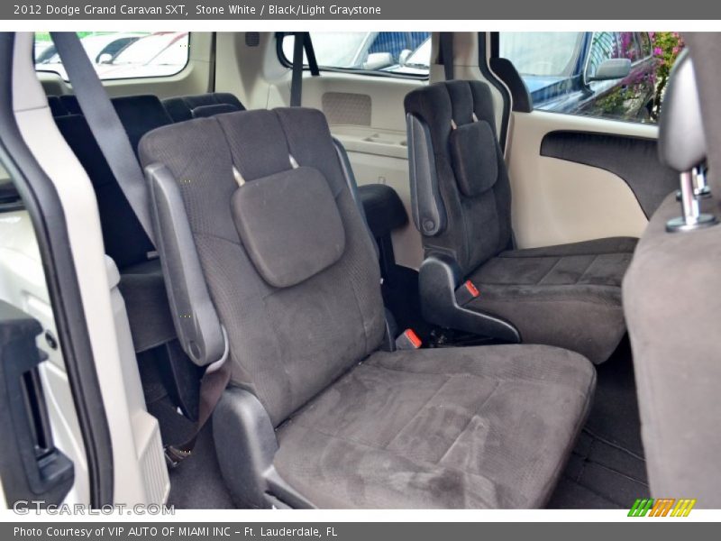 Stone White / Black/Light Graystone 2012 Dodge Grand Caravan SXT