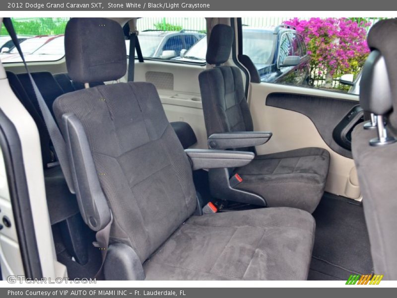 Stone White / Black/Light Graystone 2012 Dodge Grand Caravan SXT