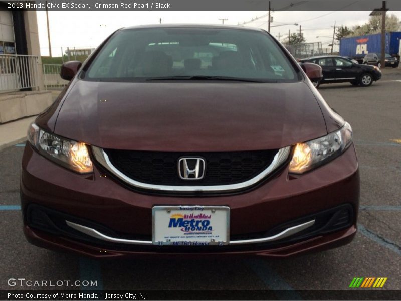 Crimson Red Pearl / Black 2013 Honda Civic EX Sedan