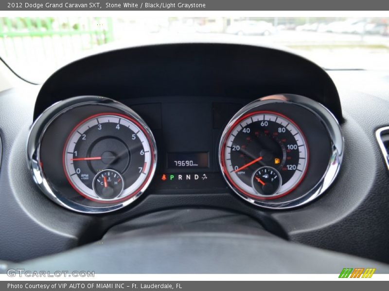 Stone White / Black/Light Graystone 2012 Dodge Grand Caravan SXT