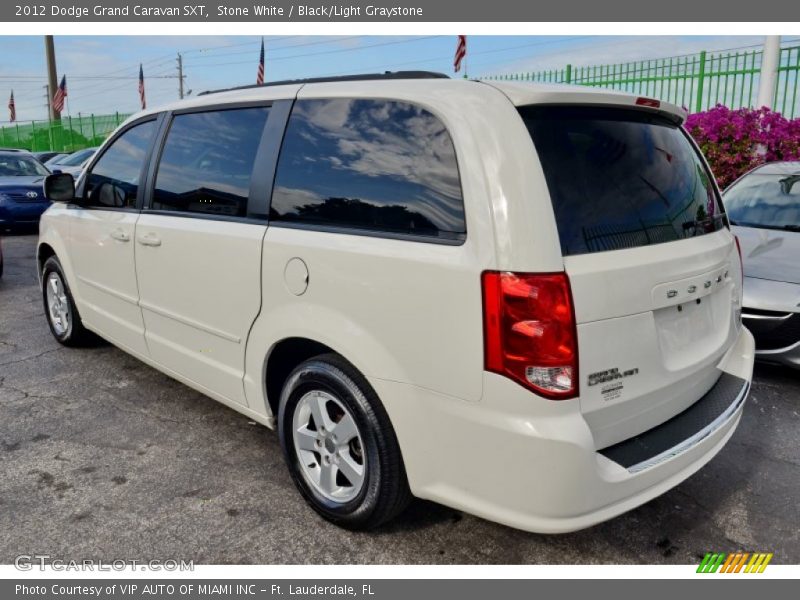 Stone White / Black/Light Graystone 2012 Dodge Grand Caravan SXT