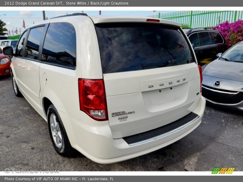 Stone White / Black/Light Graystone 2012 Dodge Grand Caravan SXT