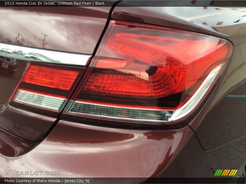 Crimson Red Pearl / Black 2013 Honda Civic EX Sedan