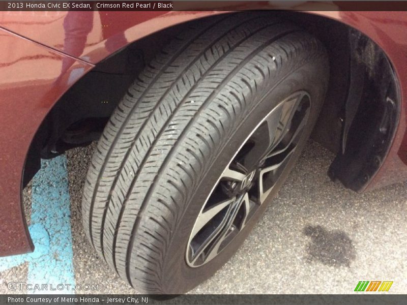 Crimson Red Pearl / Black 2013 Honda Civic EX Sedan