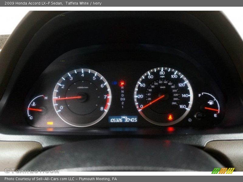 Taffeta White / Ivory 2009 Honda Accord LX-P Sedan