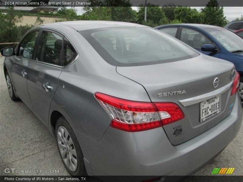 Brilliant Silver / Charcoal 2014 Nissan Sentra SV
