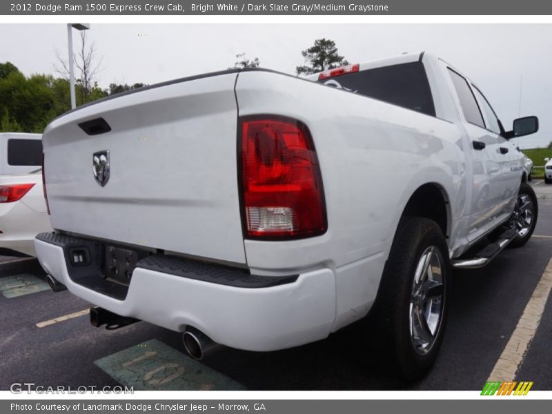 Bright White / Dark Slate Gray/Medium Graystone 2012 Dodge Ram 1500 Express Crew Cab