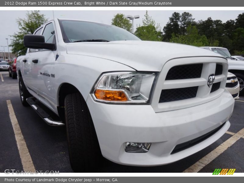 Bright White / Dark Slate Gray/Medium Graystone 2012 Dodge Ram 1500 Express Crew Cab