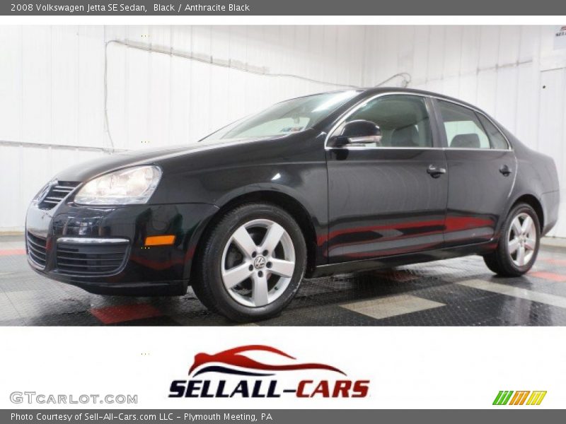 Black / Anthracite Black 2008 Volkswagen Jetta SE Sedan