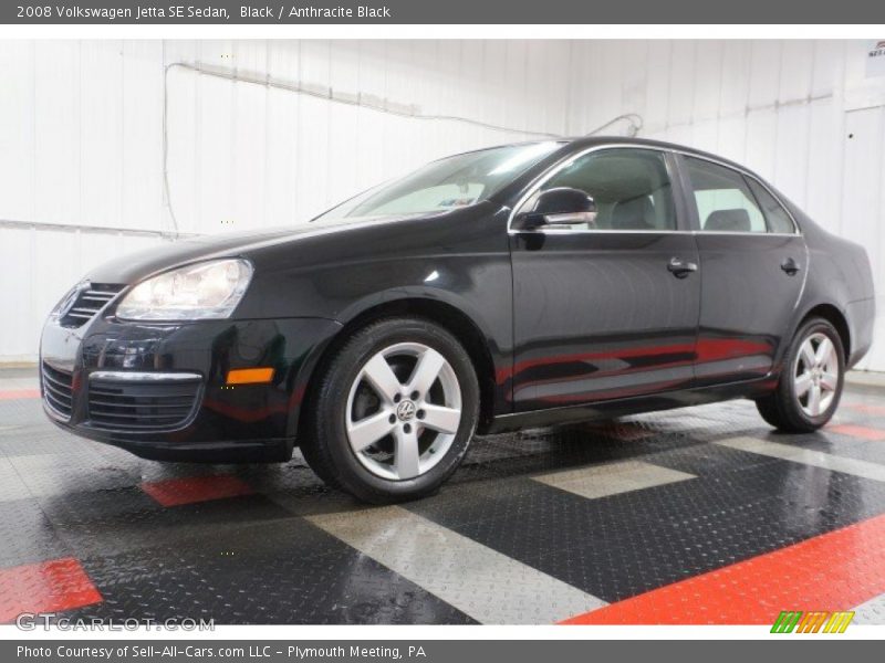 Black / Anthracite Black 2008 Volkswagen Jetta SE Sedan