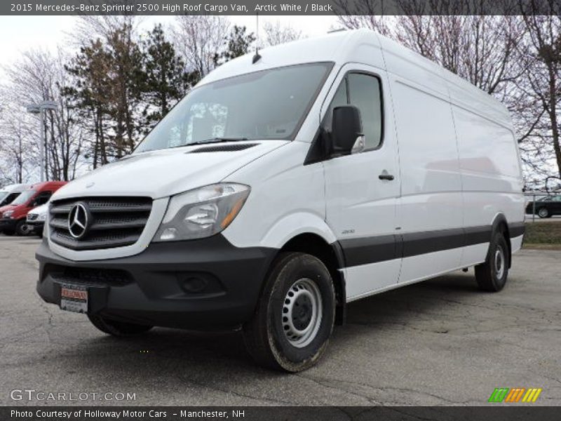 Arctic White / Black 2015 Mercedes-Benz Sprinter 2500 High Roof Cargo Van