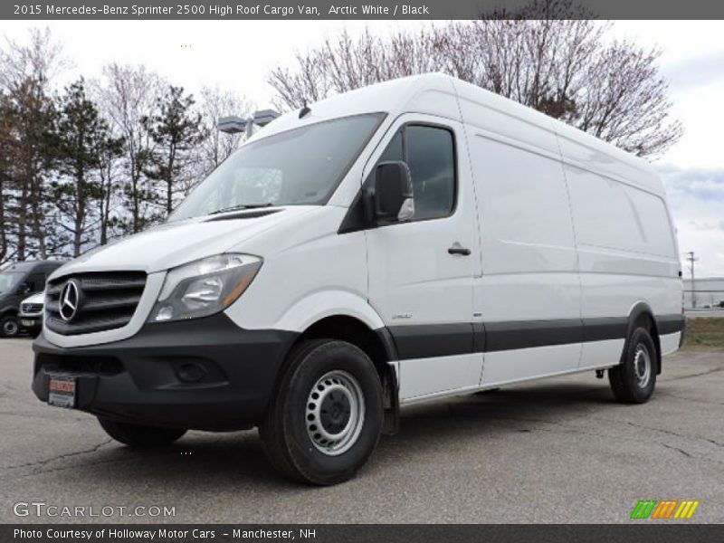 Arctic White / Black 2015 Mercedes-Benz Sprinter 2500 High Roof Cargo Van