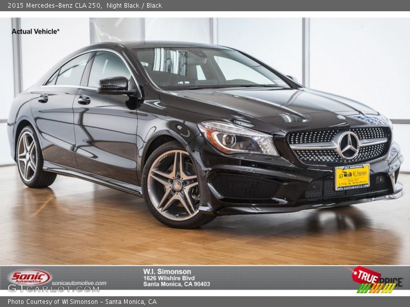 Night Black / Black 2015 Mercedes-Benz CLA 250